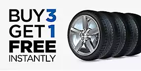 Buy 3 Tires, Get 1 FREE